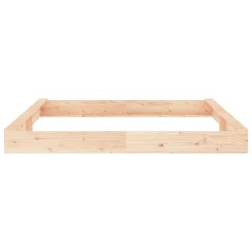 Sandbox with Seats - Square Solid Wood Pine | Hipo Market