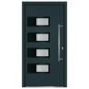 Front Door Anthracite 100x200 cm Aluminium & PVC - Secure & Stylish