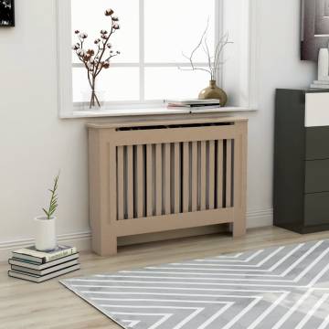 Stylish MDF Radiator Cover 112x19x81.5 cm | HipoMarket