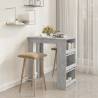 Bar Table with Storage Rack Concrete Grey 102x50x103.5 cm Colour concrete grey Quantity in Package 1 