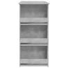 Stylish Bar Table with Storage Rack - Concrete Grey