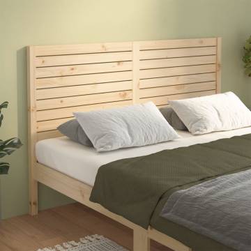 Solid Pine Bed Headboard 126x4x100 cm - Fashionable Design