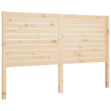 Solid Pine Bed Headboard 126x4x100 cm - Fashionable Design