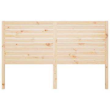 Solid Pine Bed Headboard 126x4x100 cm - Fashionable Design