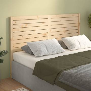 Solid Pine Bed Headboard 126x4x100 cm - Fashionable Design