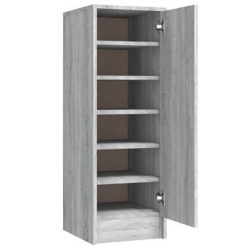 Shoe Cabinet Grey Sonoma - Stylish Storage Solution | HipoMarket