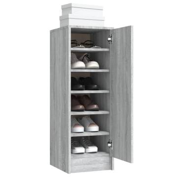 Shoe Cabinet Grey Sonoma - Stylish Storage Solution | HipoMarket