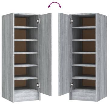 Shoe Cabinet Grey Sonoma - Stylish Storage Solution | HipoMarket