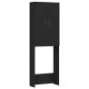 Washing Machine Cabinet Black 64x25.5x190 cm | HipoMarket