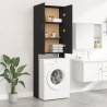 Washing Machine Cabinet Black 64x25.5x190 cm | HipoMarket