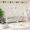 Kids Bed Frame White 80x200 cm Solid Wood Pine Colour white Size 80 x 200 cm 