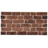 3D Wall Panels - Dark Brown Brick Design, 10 pcs EPS