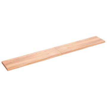 Wall Shelf Light Brown - Solid Oak Wood | HipoMarket