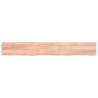 Wall Shelf Light Brown - Solid Oak Wood | HipoMarket