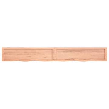 Wall Shelf Light Brown - Solid Oak Wood | HipoMarket