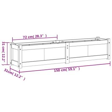 Garden Planters - 2 pcs Impregnated Wood Pine | Hipo Market