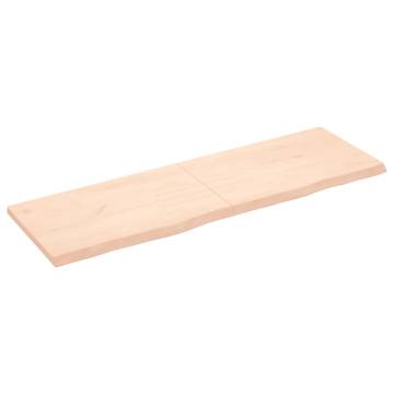 Wall Shelf 160x50 cm - Untreated Solid Oak Wood | HipoMarket