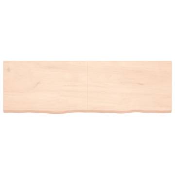 Wall Shelf 160x50 cm - Untreated Solid Oak Wood | HipoMarket