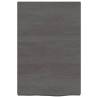 Dark Brown Solid Wood Bathroom Countertop - 40x60cm