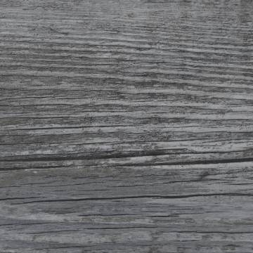 Self-Adhesive PVC Flooring Planks - Shiny Grey 5.02 m²