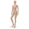 Female Mannequin with Glass Base Beige 180 cm - HipoMarket