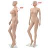 Female Mannequin with Glass Base Beige 180 cm - HipoMarket