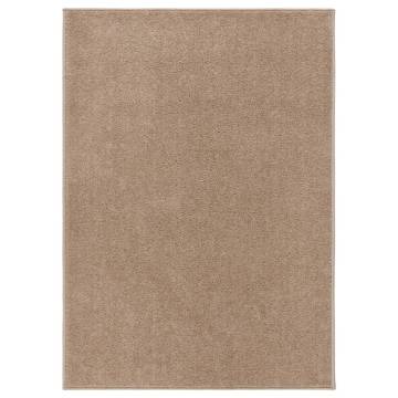 Elegant Brown Short Pile Rug 240x340 cm - Hipomarket