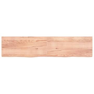 Light Brown Solid Oak Table Top - 220x50 cm | HipoMarket