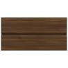 Elegant Brown Oak Sink Cabinet | 90x38.5x45 cm