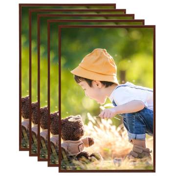 Photo Frames Collage 5 pcs - Bronze, 50x70cm MDF