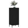 Modern Black Sideboard | Engineered Wood Storage 34.5x34x90 cm