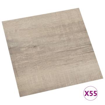 Self-adhesive PVC Flooring Planks - Taupe 5.11 m² | HipoMarket