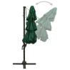 4-Tier Green Parasol with Aluminium Pole - 3x3 m | HipoMarket