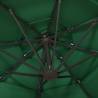 4-Tier Green Parasol with Aluminium Pole - 3x3 m | HipoMarket