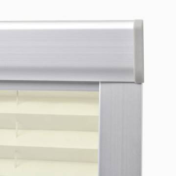 Pleated Blind Cream MK08 - Stylish & UV Resistant