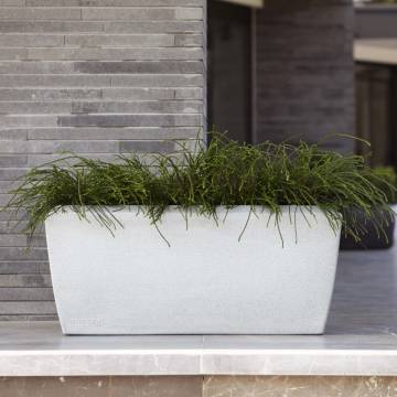 Capi Planter Arc Granite Rectangle - Ivory 90x35x40 cm