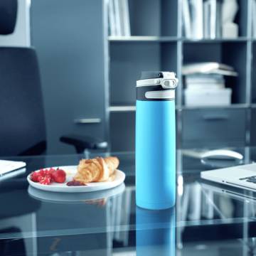 Leifheit Flip Thermos Bottle 600 ml - Water Blue | HiPo Market