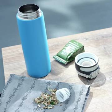 Leifheit Flip Thermos Bottle 600 ml - Water Blue | HiPo Market