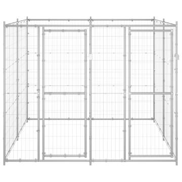 Outdoor Dog Kennel Galvanised Steel - Safe Play Paradise