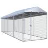 Outdoor Dog Kennel with Roof 760x190x225 cm Size 760 x 192 x 225 cm Quantity in Package 1 With roof yes 