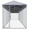 Durable Outdoor Dog Kennel with Roof - 760x190x225 cm