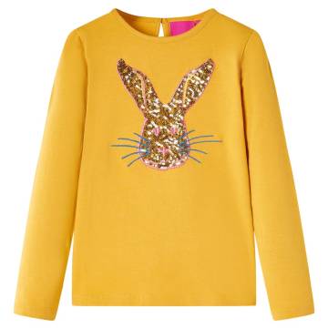 Kids' Long Sleeve T-shirt Ochre 140 - Affordable Quality