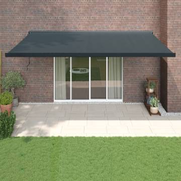 Retractable Awning Anthracite 5x3m - Durable Outdoor Shade