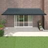 Retractable Awning Anthracite 5x3 m Fabric and Aluminium Colour anthracite (black frame) Size 5 x 3 m Quantity in Package 1 