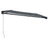 Retractable Awning Anthracite 5x3m - Durable Outdoor Shade