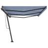 Freestanding Manual Retractable Awning 600x350 cm - Blue/White