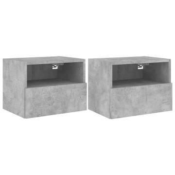 TV Wall Cabinets 2 pcs Concrete Grey - Stylish & Space-Saving