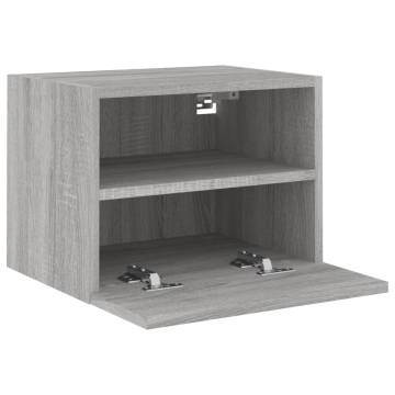 Stylish Grey Sonoma TV Wall Cabinets - 2 pcs, Engineered Wood