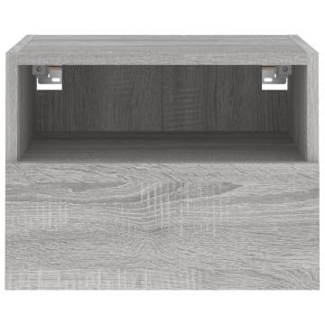 Stylish Grey Sonoma TV Wall Cabinets - 2 pcs, Engineered Wood