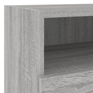 Stylish Grey Sonoma TV Wall Cabinets - 2 pcs, Engineered Wood